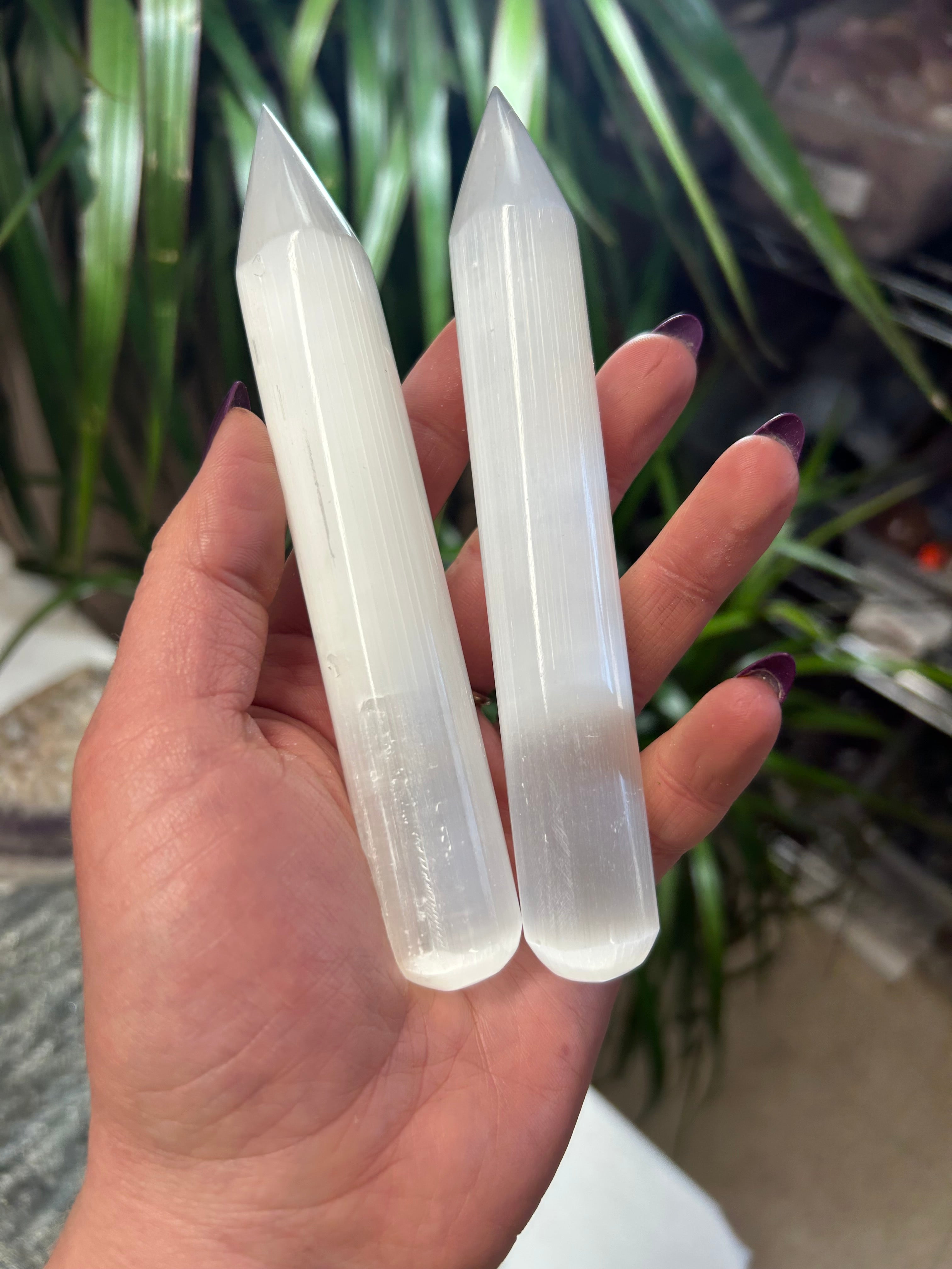 Selenite Pointed Wand Mountain Mineral Market