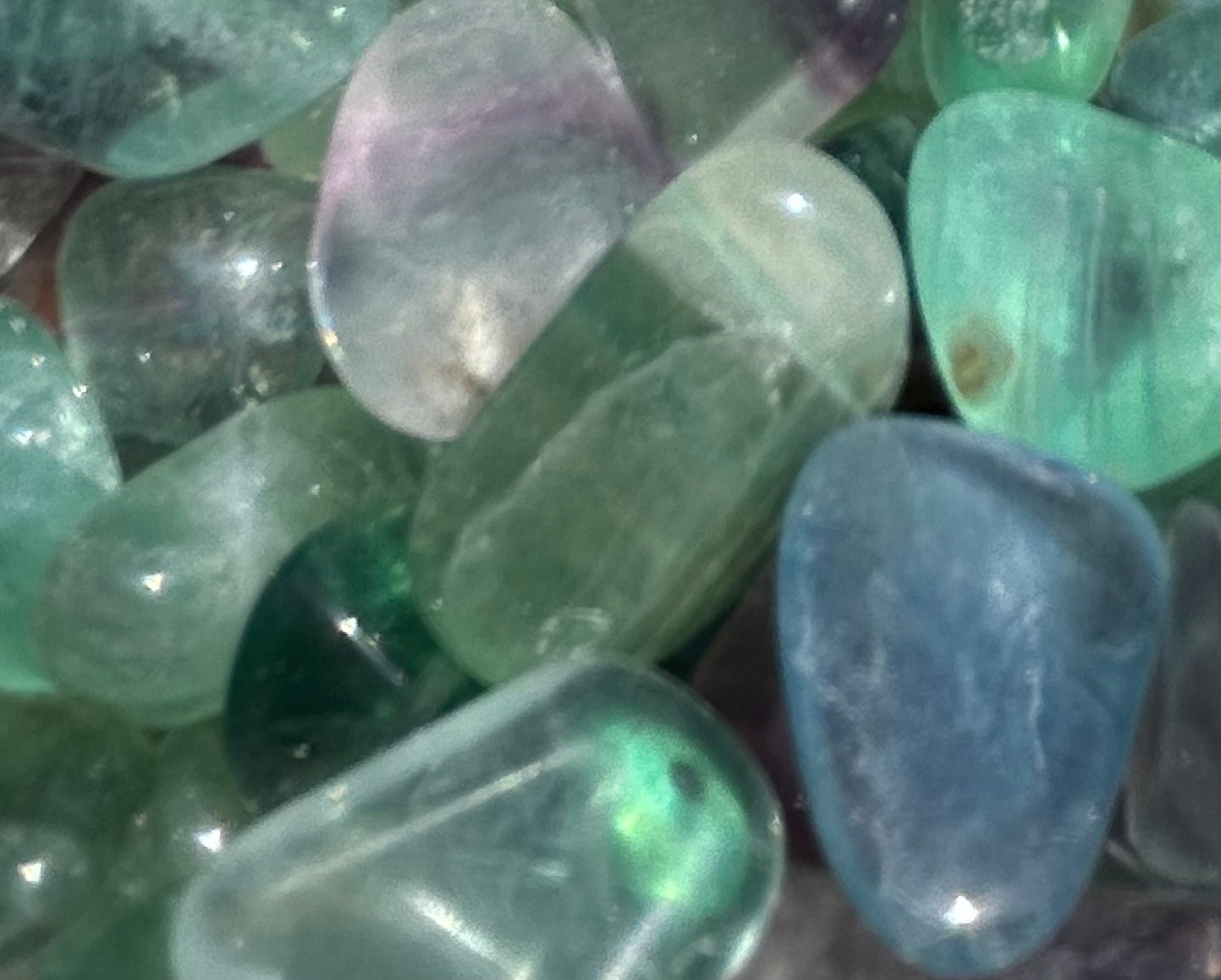 Fluorite Tumbled Stone Mountain Mineral Market