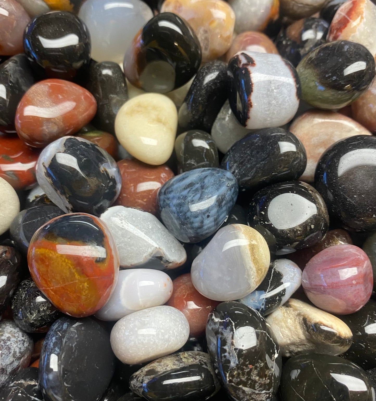 Black Sardonyx Tumble Small Mountain Mineral Market