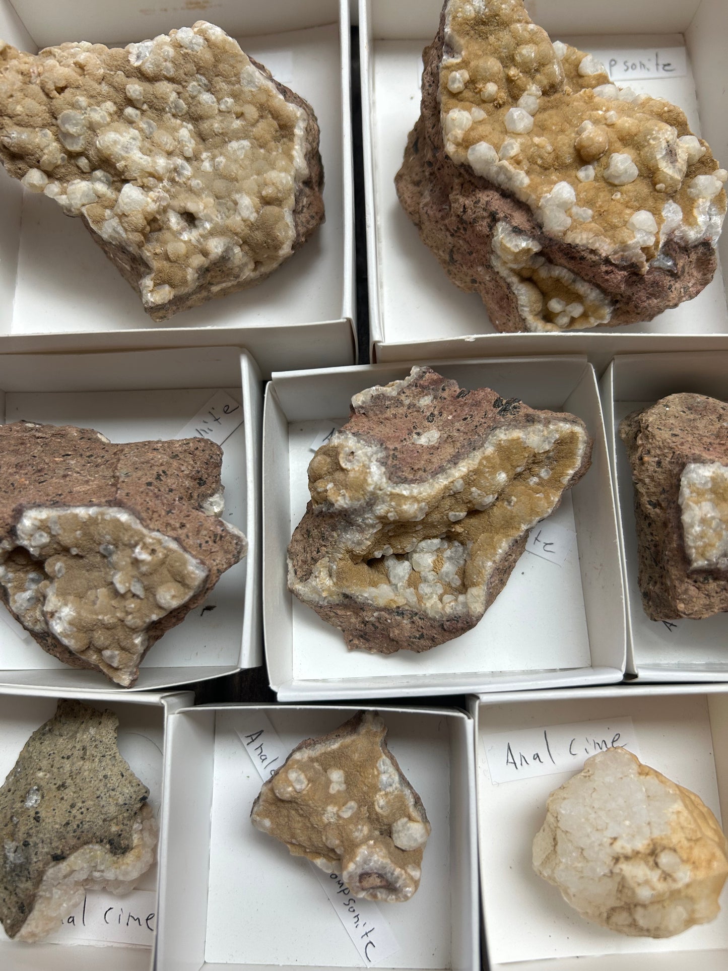 Zeolite Minerals, North Table Mountain, Golden, Colorado