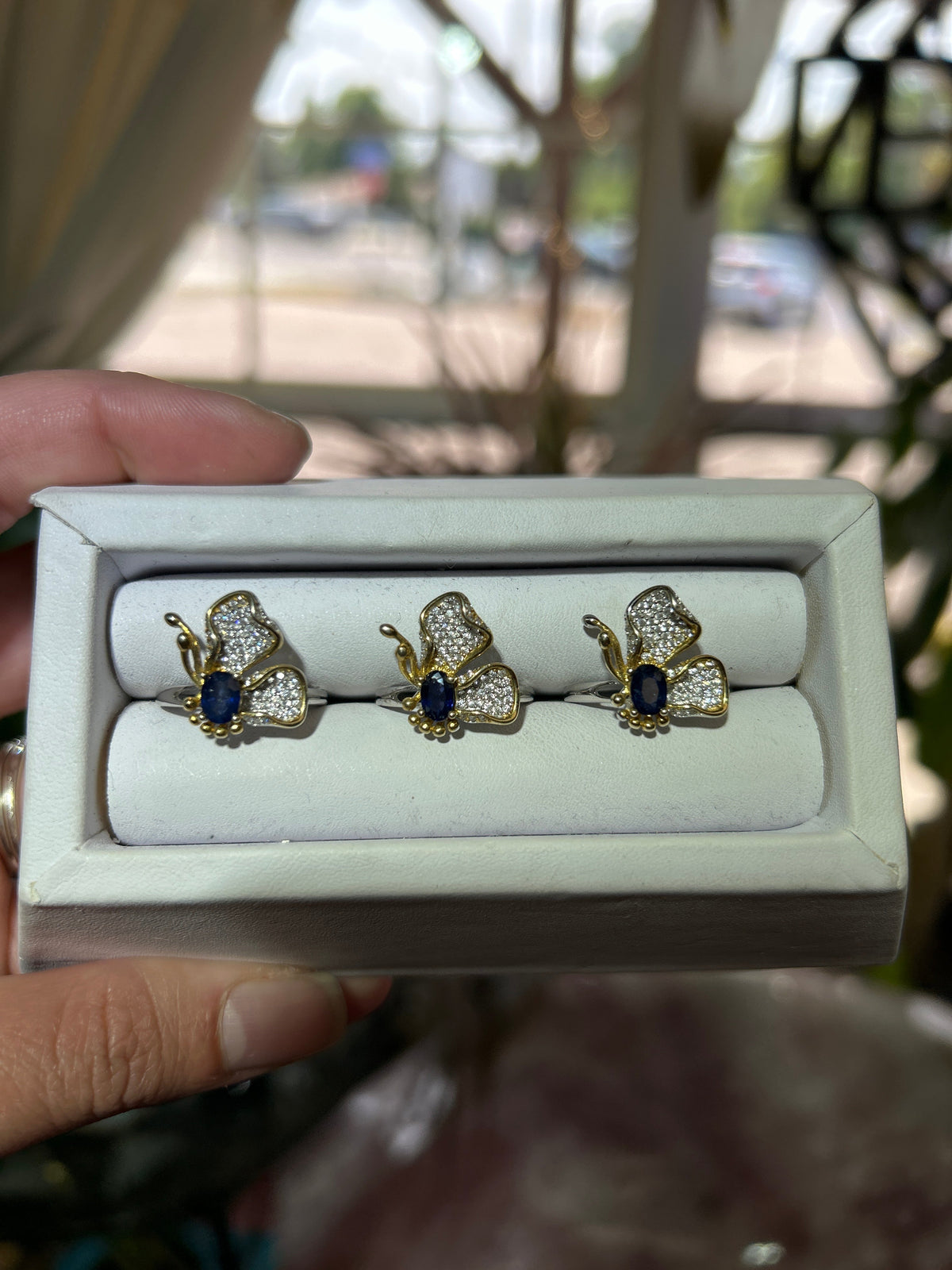 Sapphire Butterfly Ring Mountain Mineral Market