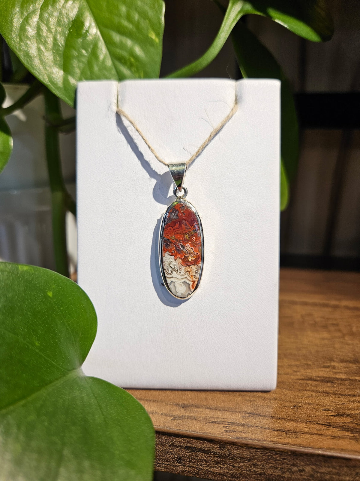 Crazy Lace Agate Pendant