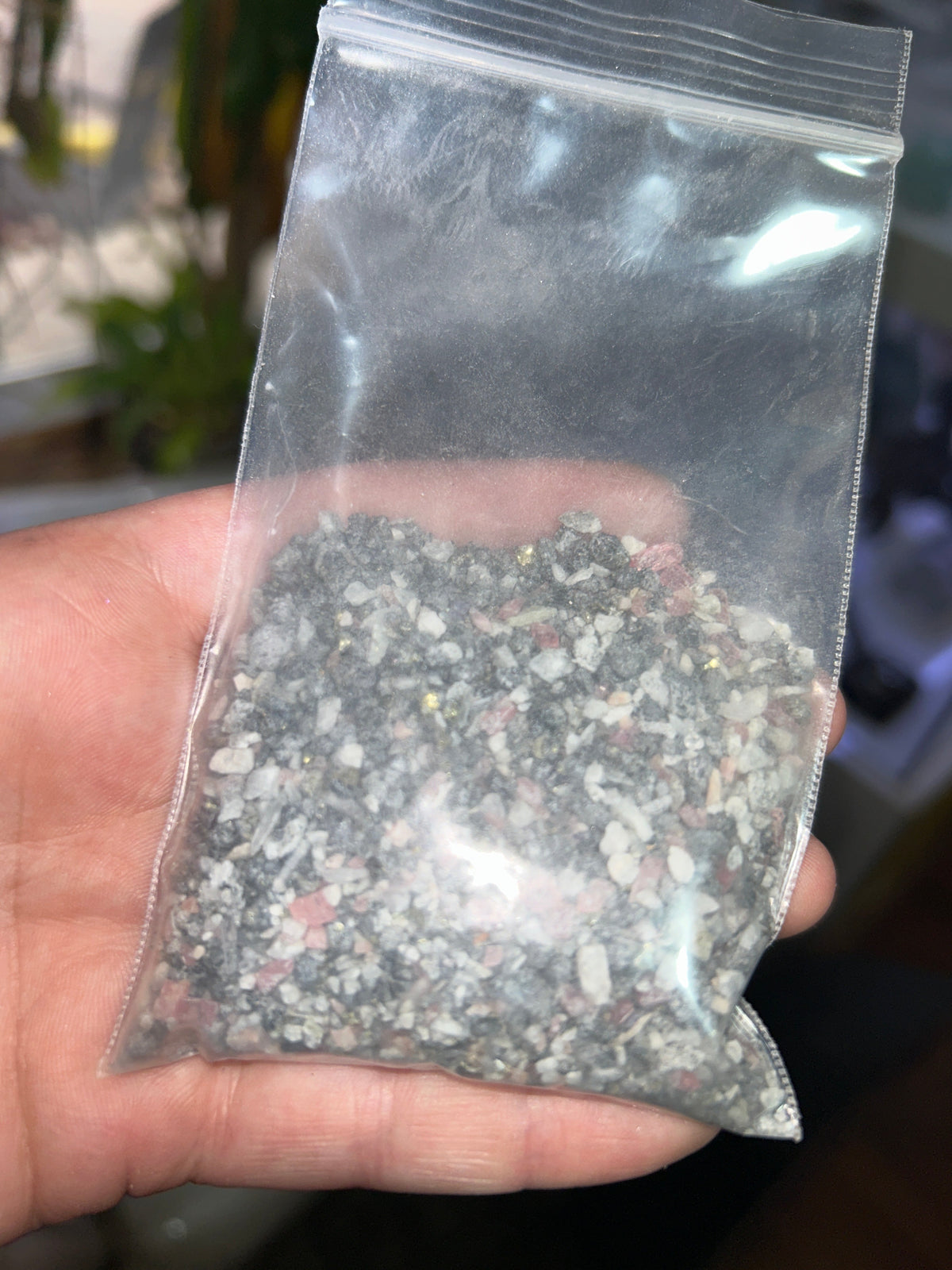 Colorado Rhodochrosite Chip Bag Mountain Mineral Market
