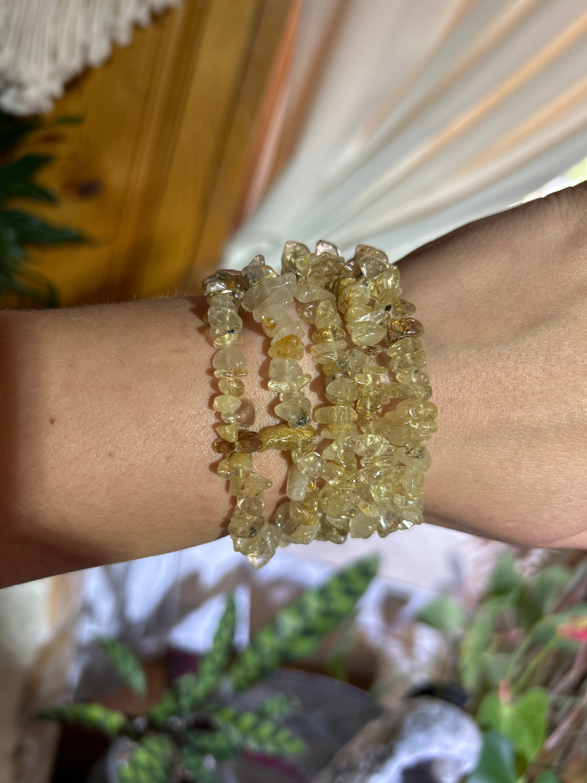 Gemstone Chip Bracelets
