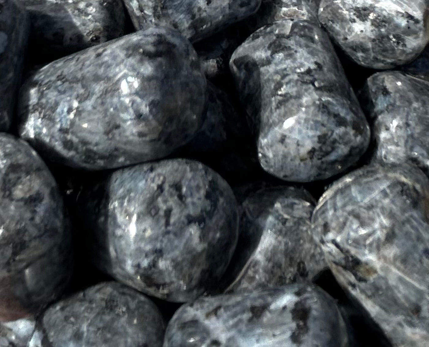 Larvakite Tumbles Mountain Mineral Market