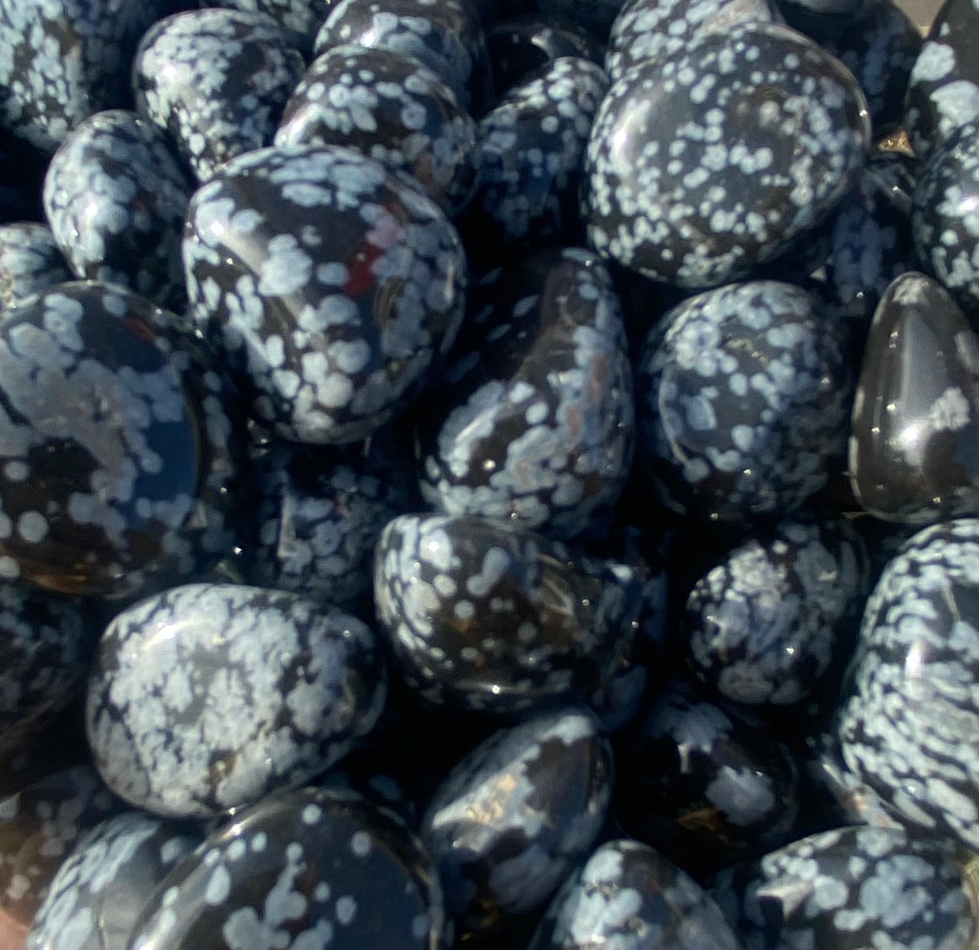 Snowflake Obsidian Tumble Mountain Mineral Market