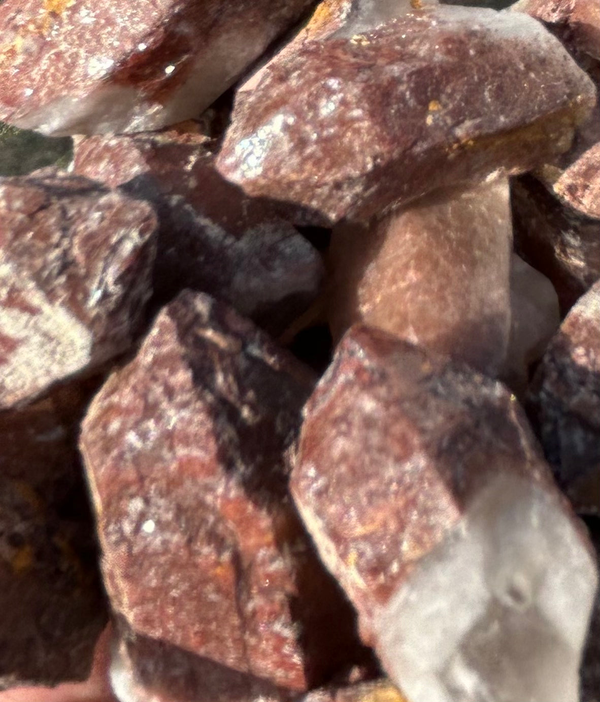 Red Feather Hematite Quartz Mountain Mineral Market