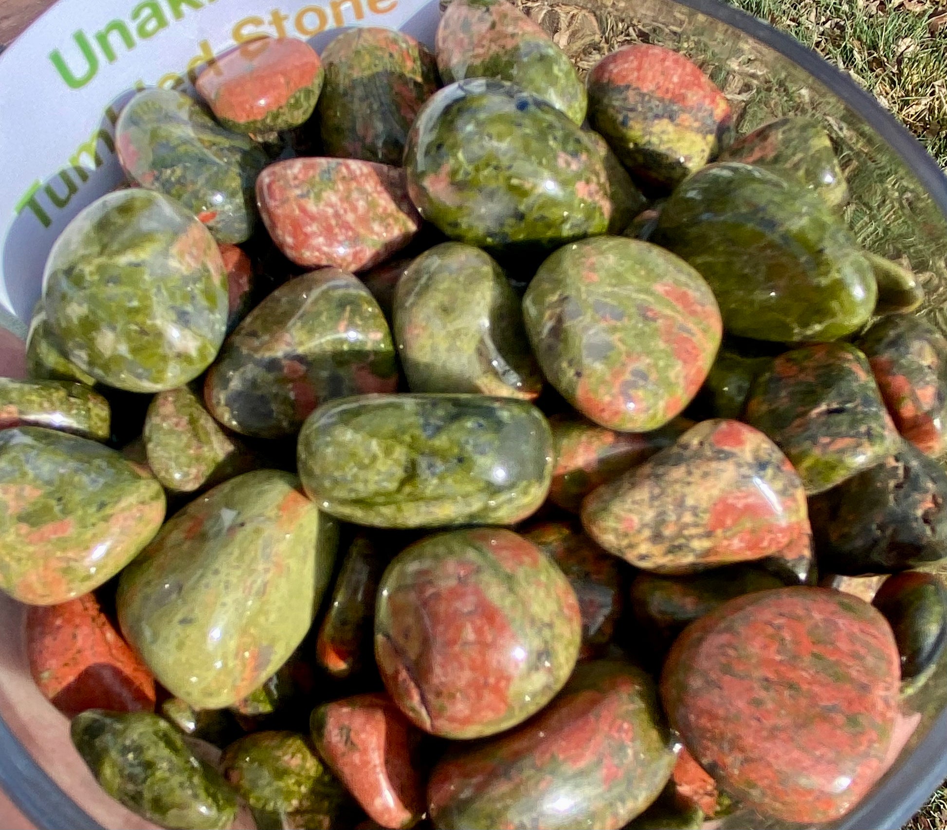 Unakite Tumbled Stones Mountain Mineral Market