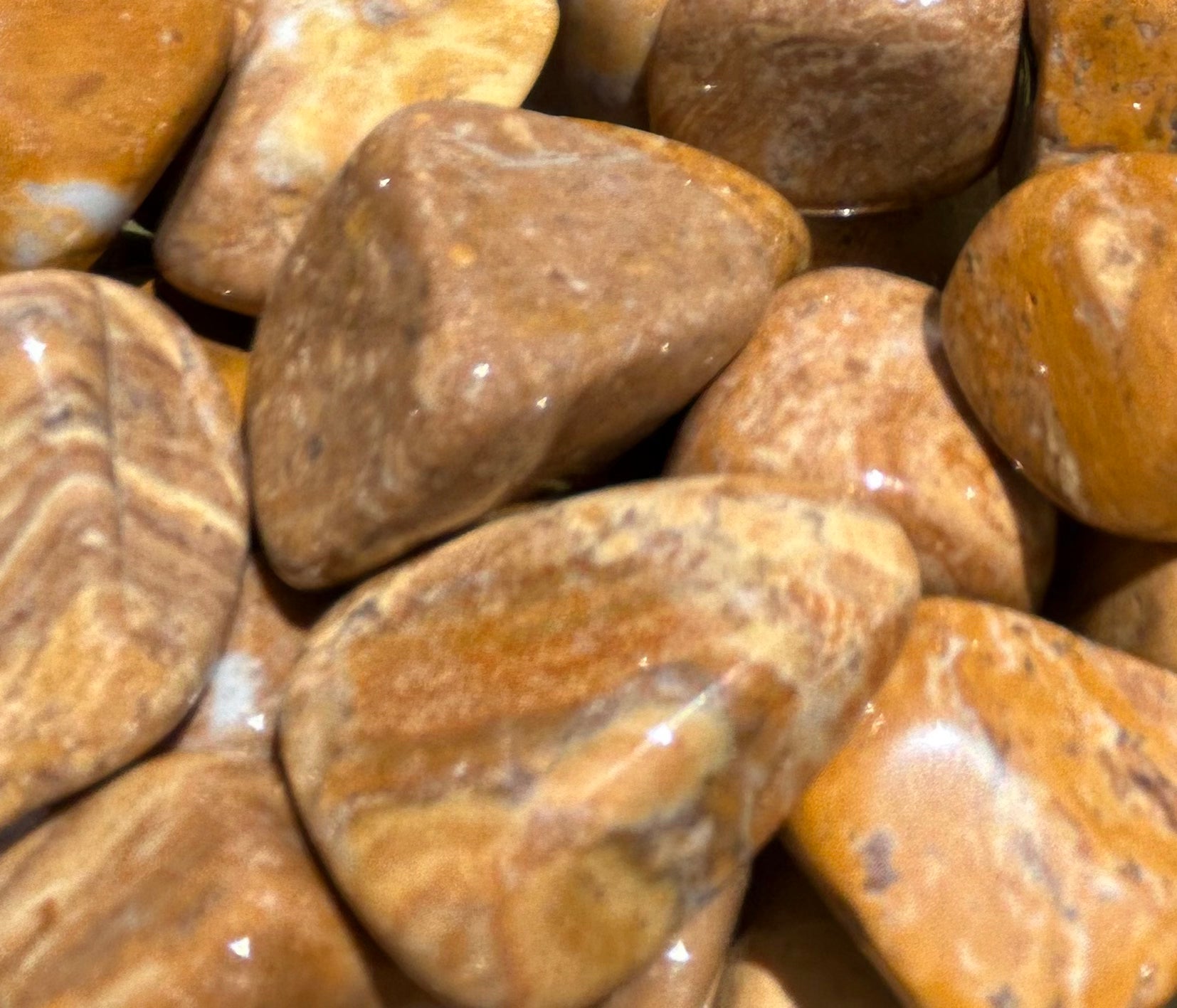 Yellow Jasper Tumbles Mountain Mineral Market