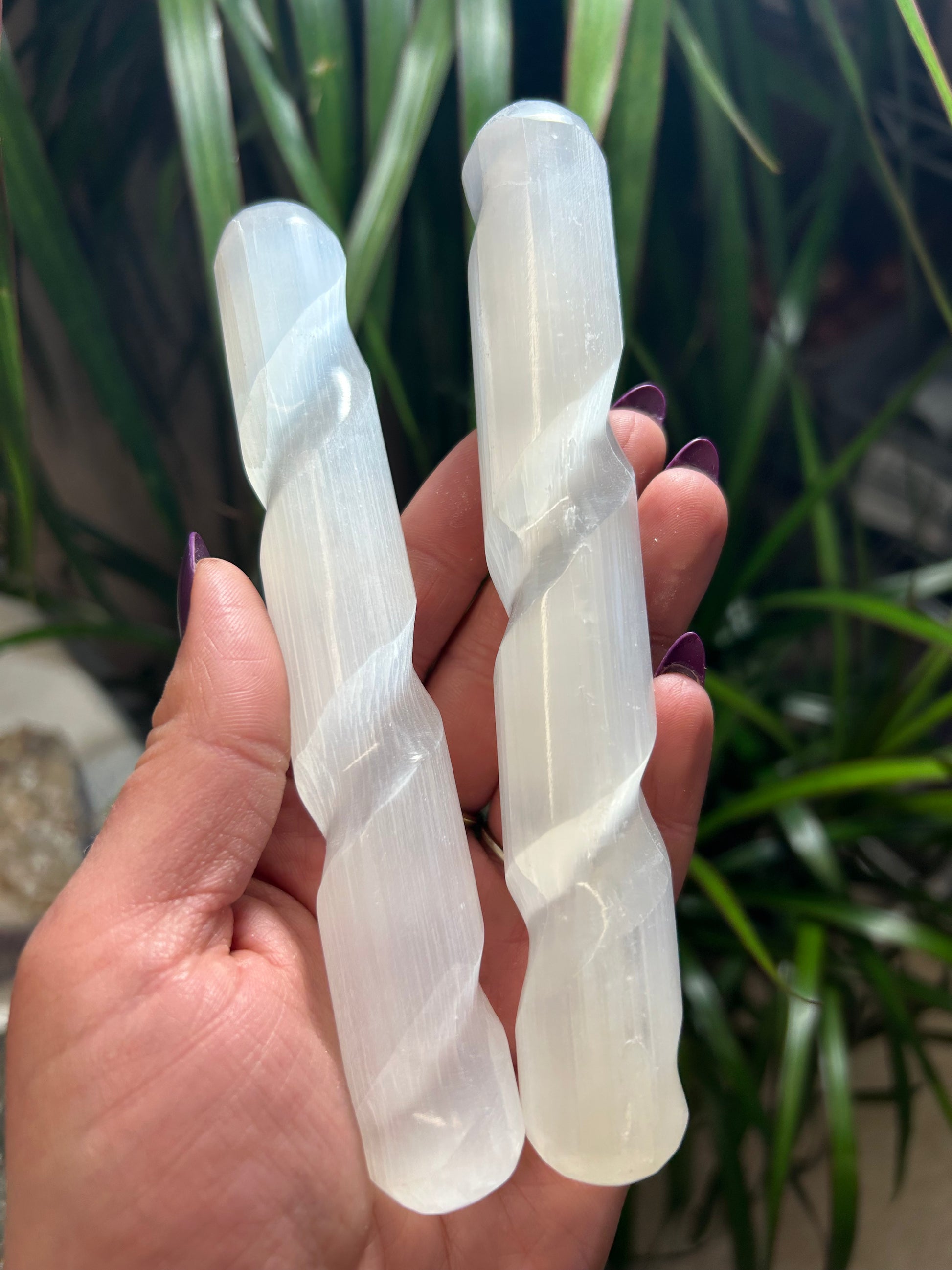 Selenite Swirl Wand Mountain Mineral Market