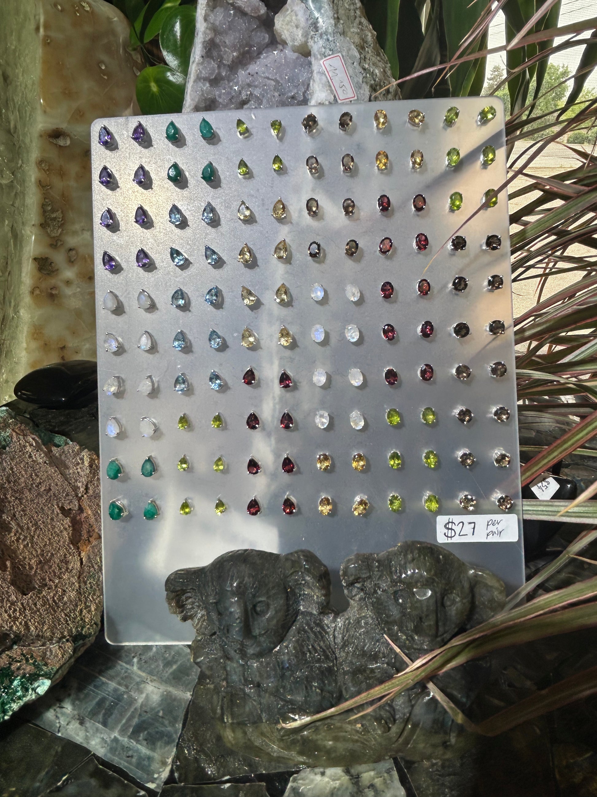 .925 Sterling Silver Studs Large Mountain Mineral Market