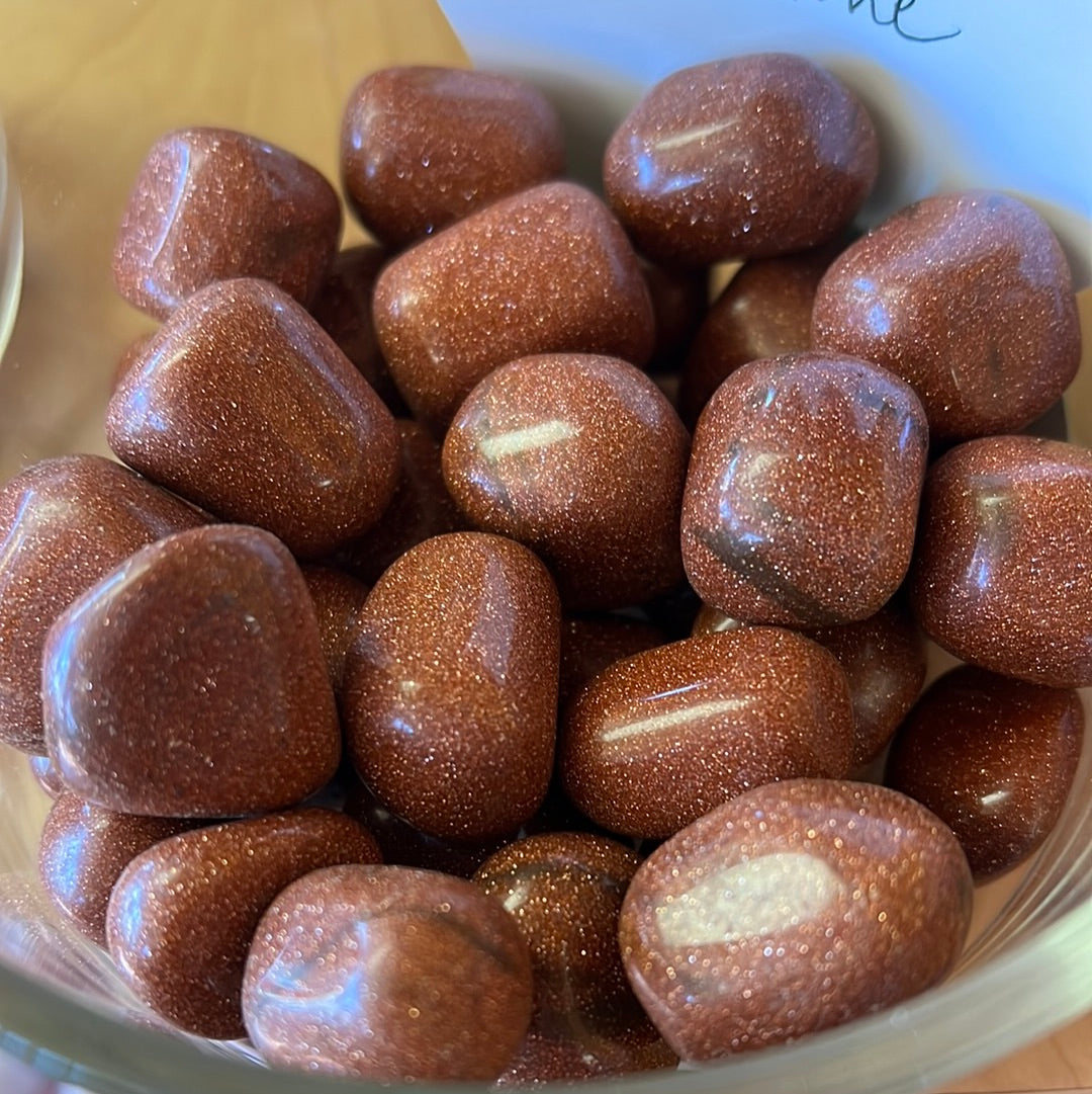 Goldstone tumble stones MMM