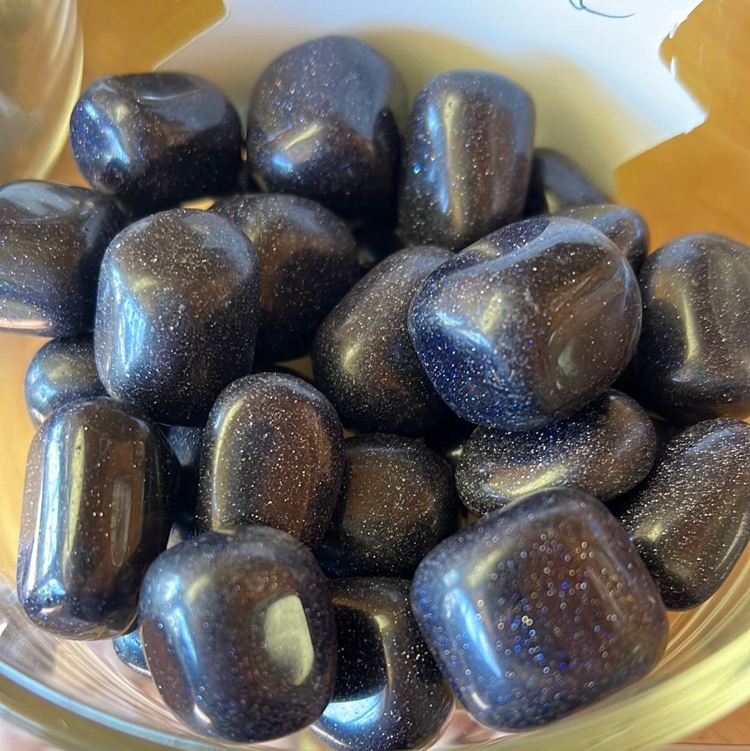 Blue Goldstone Tumble MMM